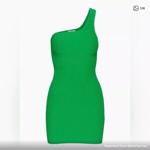 Babaton sculpt knit one-shoulder dress Small Aritzia